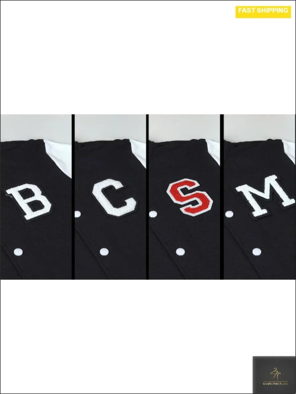 Slim Fit Cotton Varsity Letterman Baseball Bomber Jacket